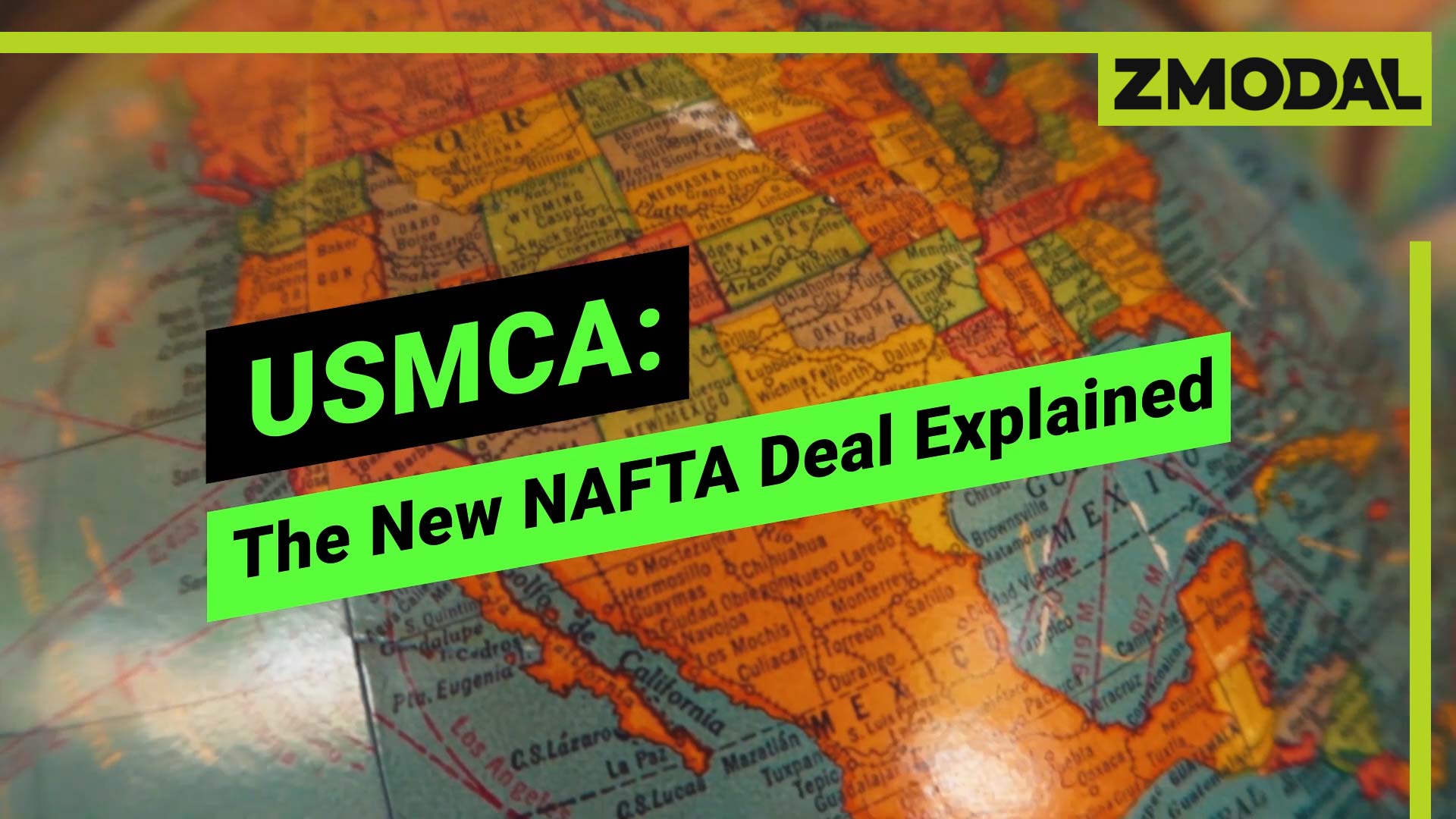 USMCA New NAFTA Deal Explained Zmodal Digital Intermodal Logistics